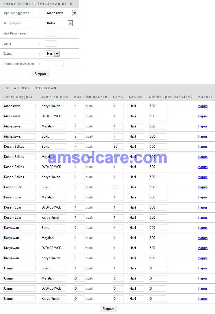 Software Sistem Informasi Perpustakaan STIKES (STIKES Lib)